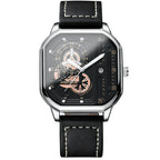 Reloj cuadrado, impermeable de Moda hombres