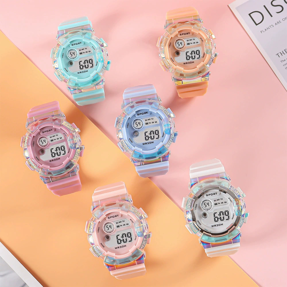Reloj Electrónico "Cáscara Colorida"