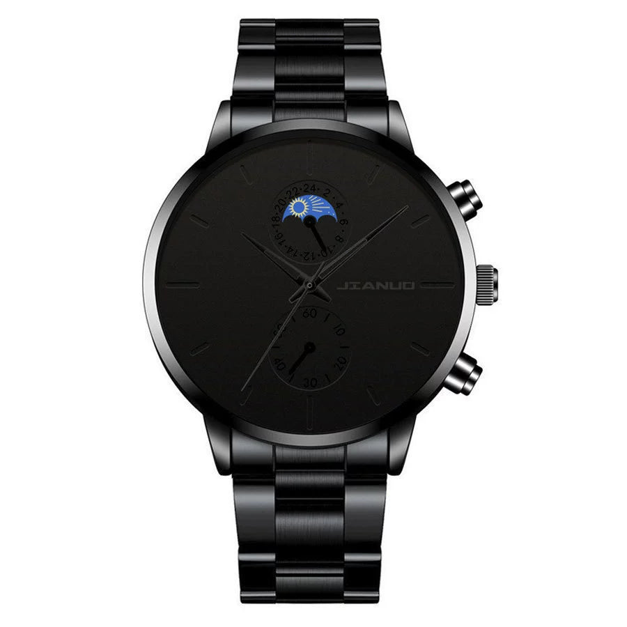 Reloj de Acero para Hombre: Estilo Business con Diseño de Doble Dial.