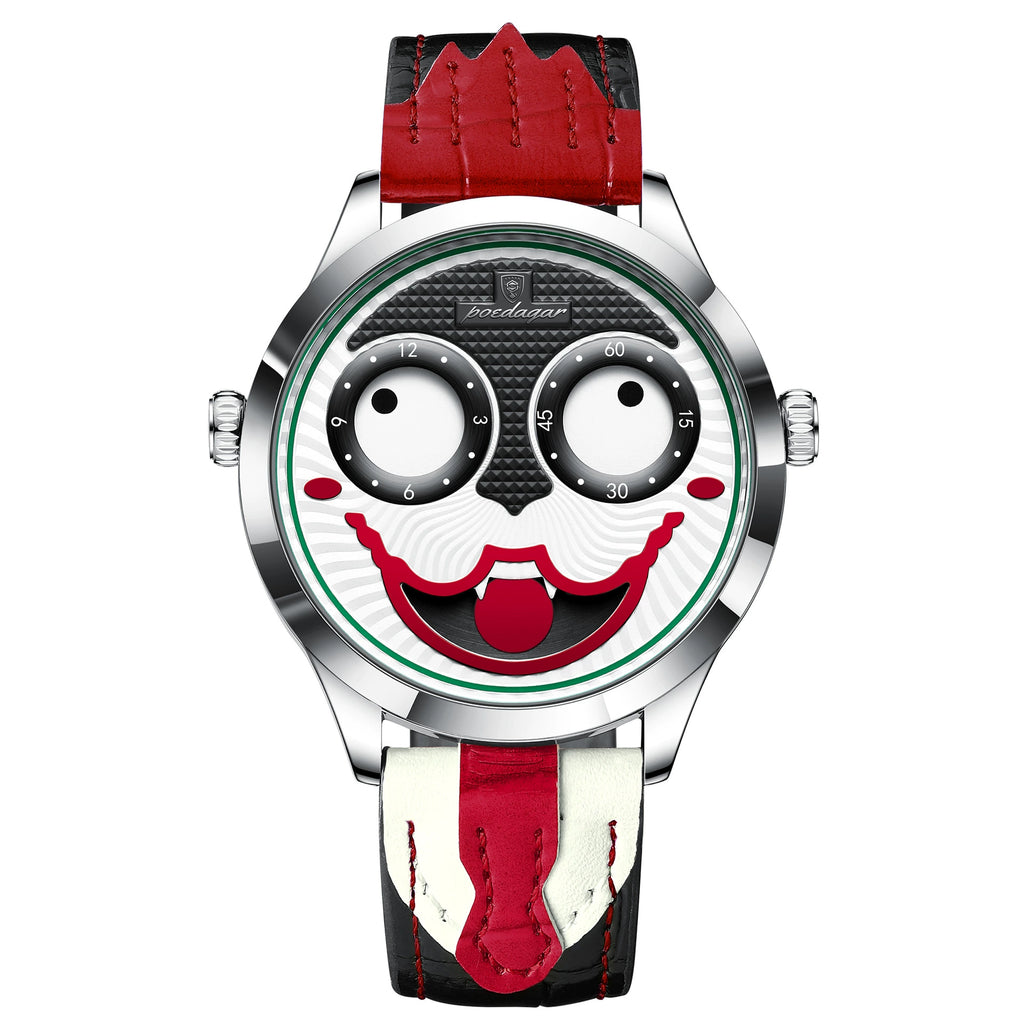 Reloj de pulsera estilo payaso para hombre