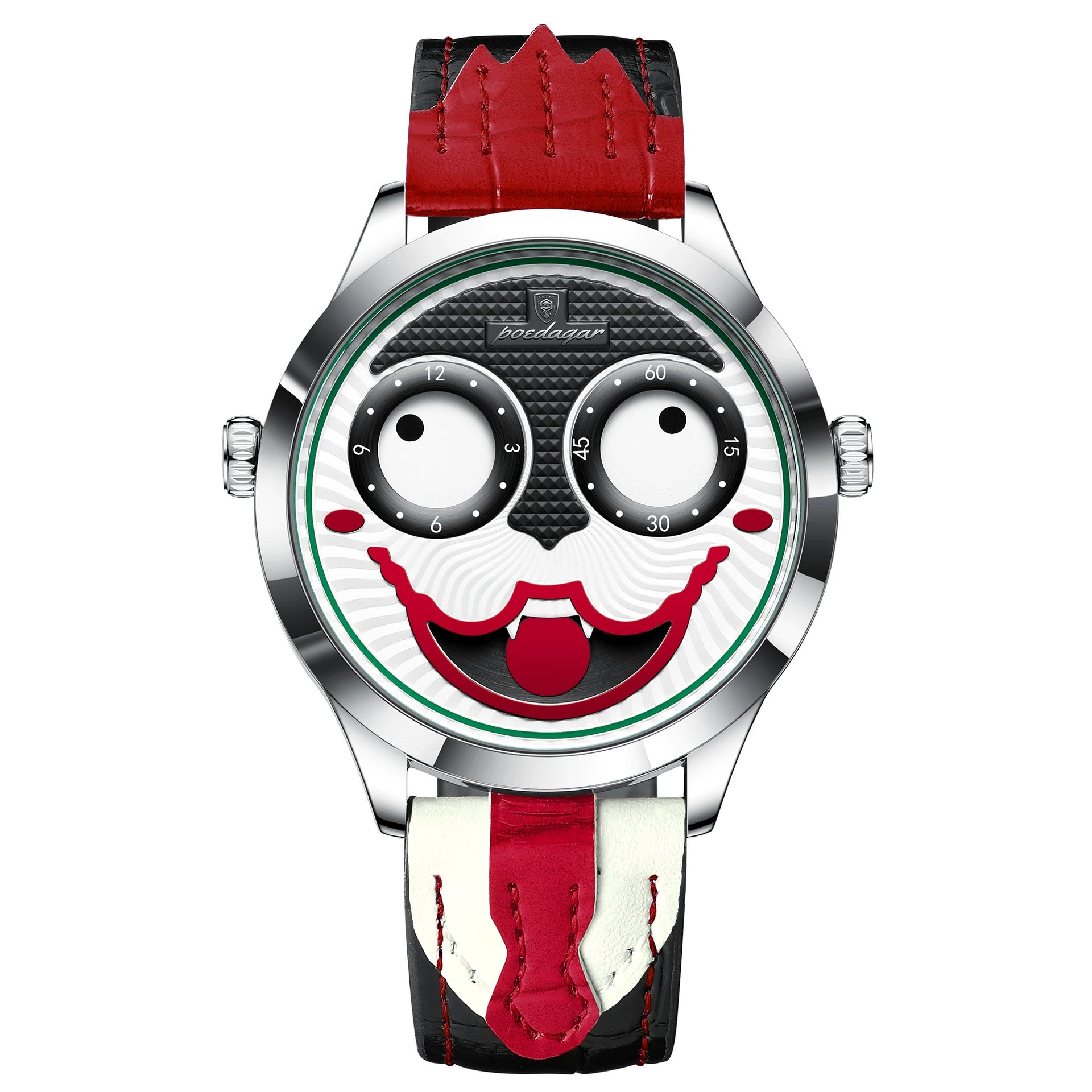 Reloj de pulsera estilo payaso para hombre