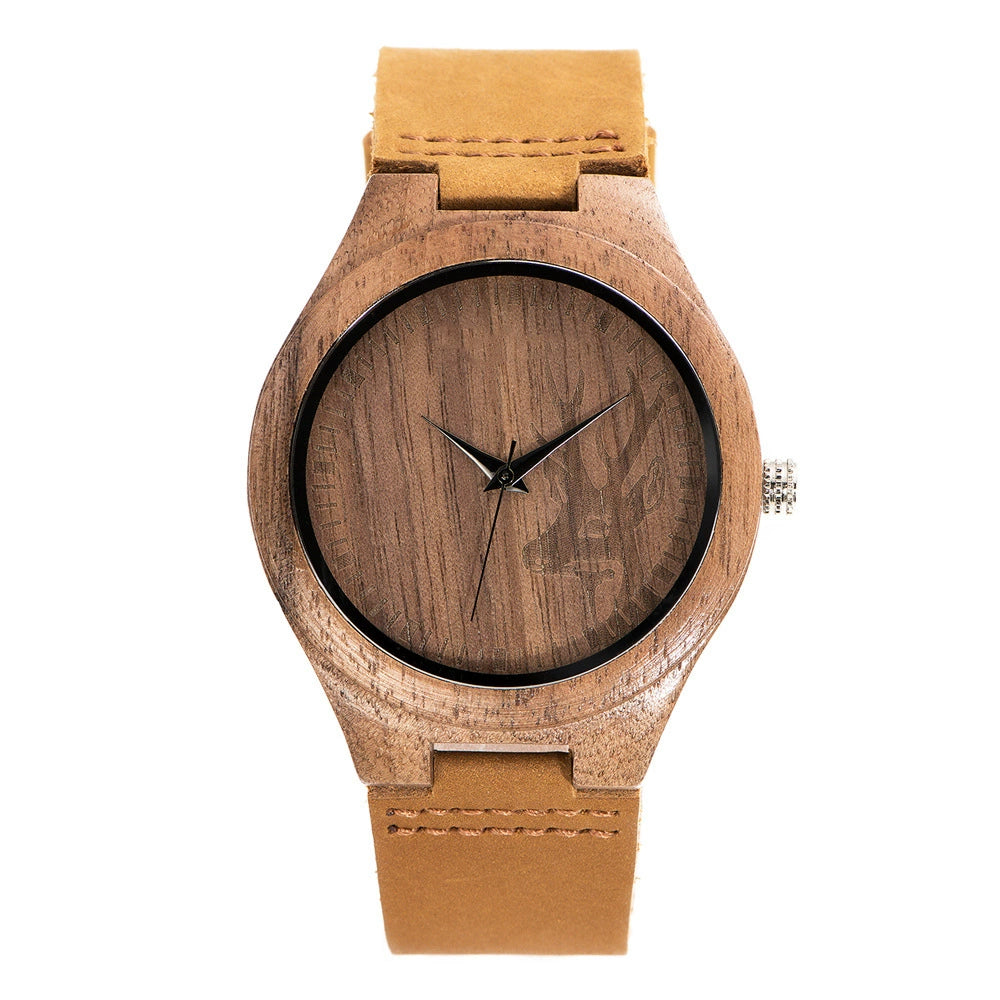 Reloj de Bambú Clásico: Esencia Natural y Diseño Sencillo