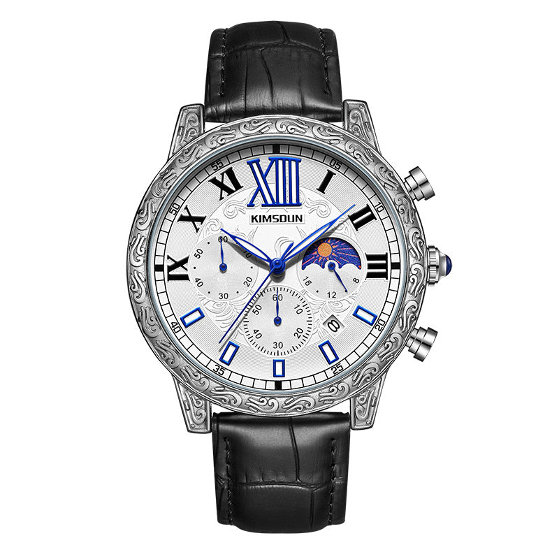 Reloj de hombre tallado, modelo nuevo