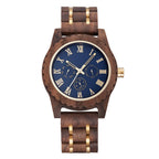 Reloj de madera, vintage nogal
