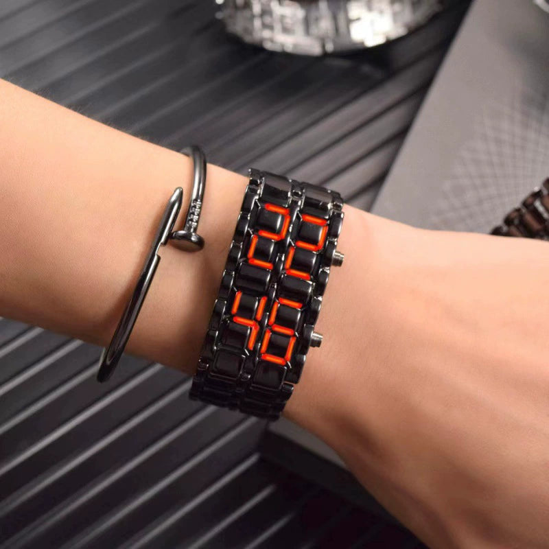Reloj Lava LED: Estilo Coreano y Vanguardia Urbana