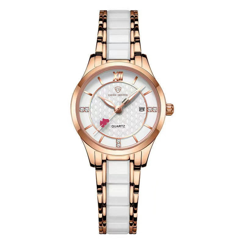 Reloj de Cerámica con Diamantes: Elegancia y Precisión