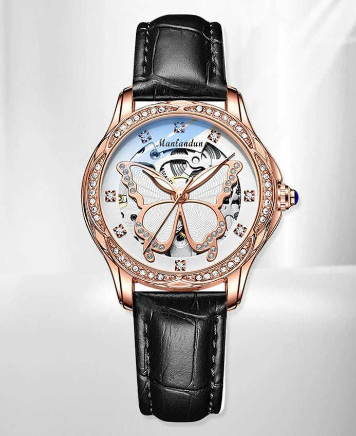 Reloj Mecánico Butterfly: Elegancia en Acero 2024