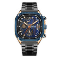 Reloj para hombre, cronógrafo multifunción de 6 agujas