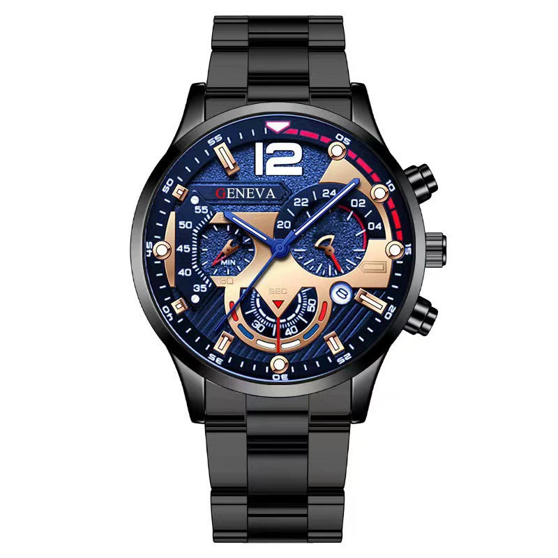 Reloj de cuarzo de acero inoxidable para hombre