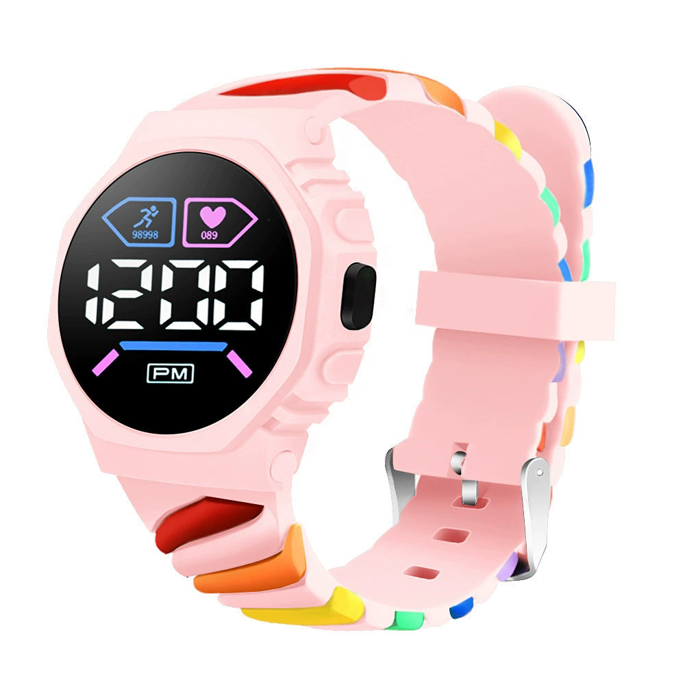 Reloj Led Digital Arco iris