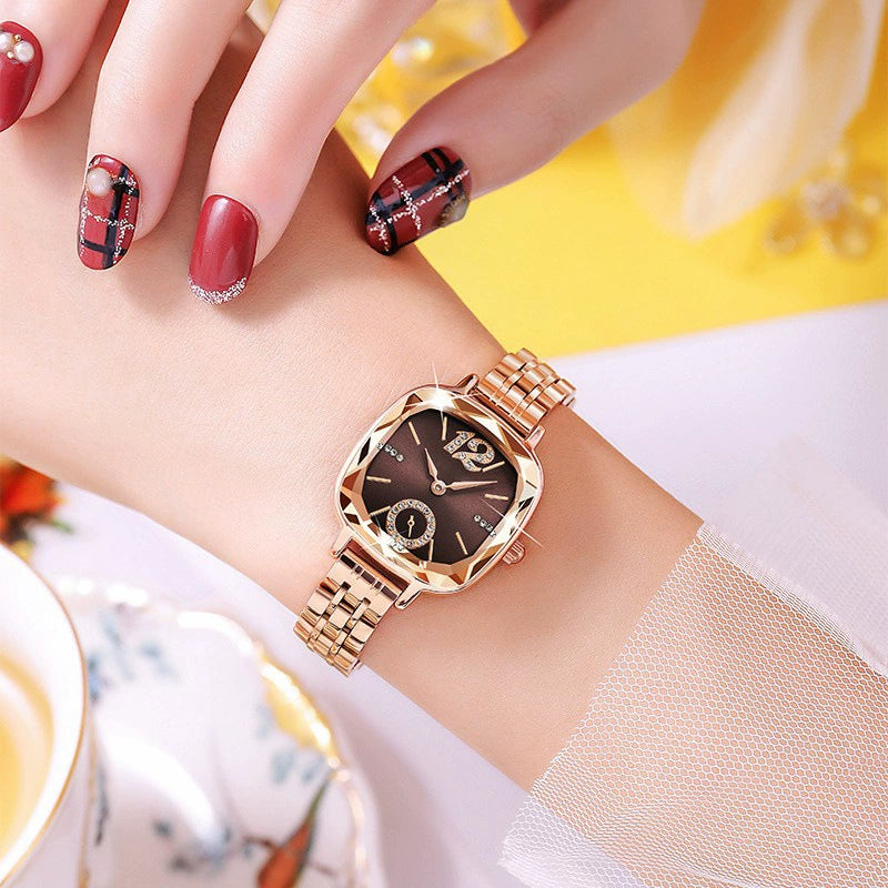 Reloj de mujer cuarzo impermeable diamante