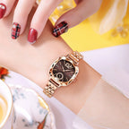 Reloj de mujer cuarzo impermeable diamante
