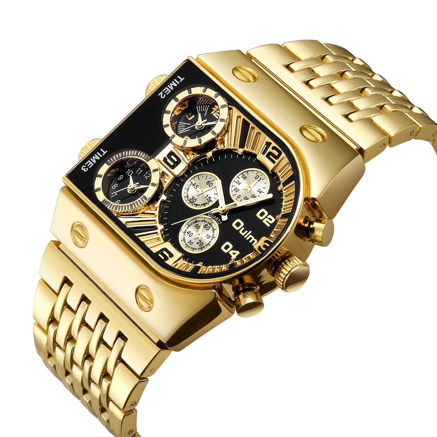 Reloj Oulm Multifuncional: Potencia y Acero
