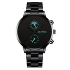 Reloj de Acero para Hombre: Estilo Business con Diseño de Doble Dial.