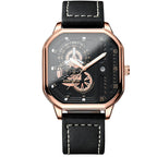 Reloj cuadrado, impermeable de Moda hombres