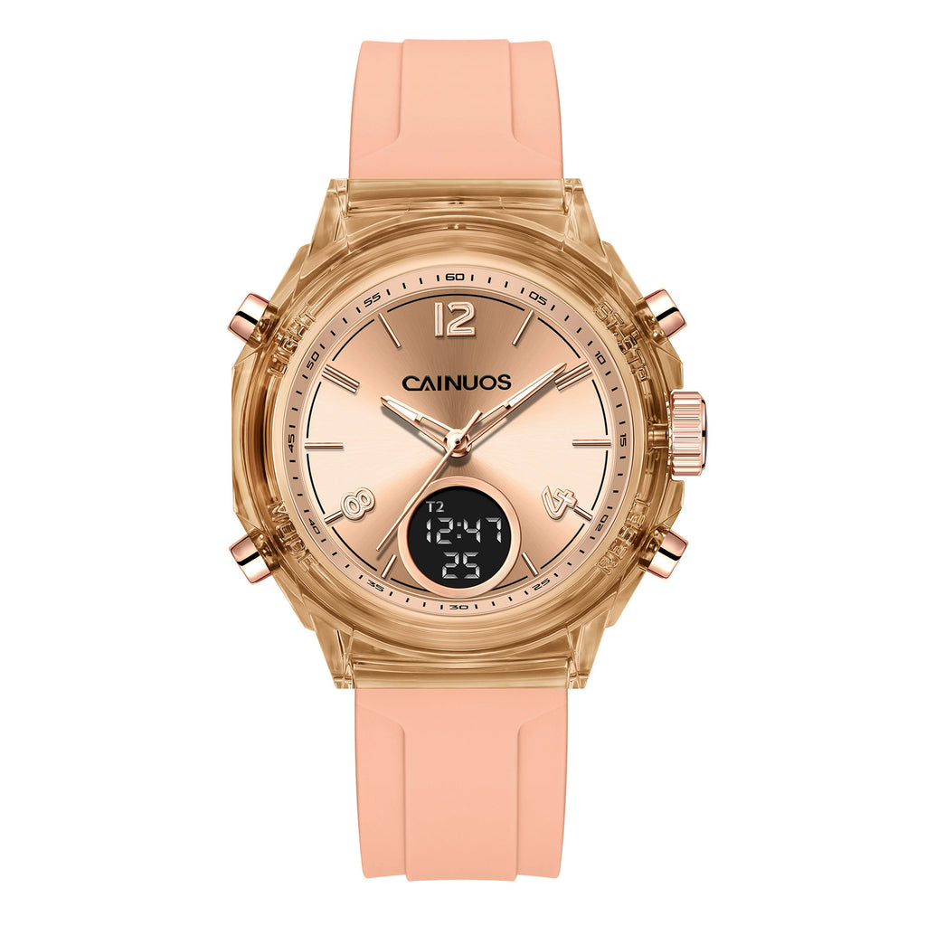 Reloj de mujer doble pantalla