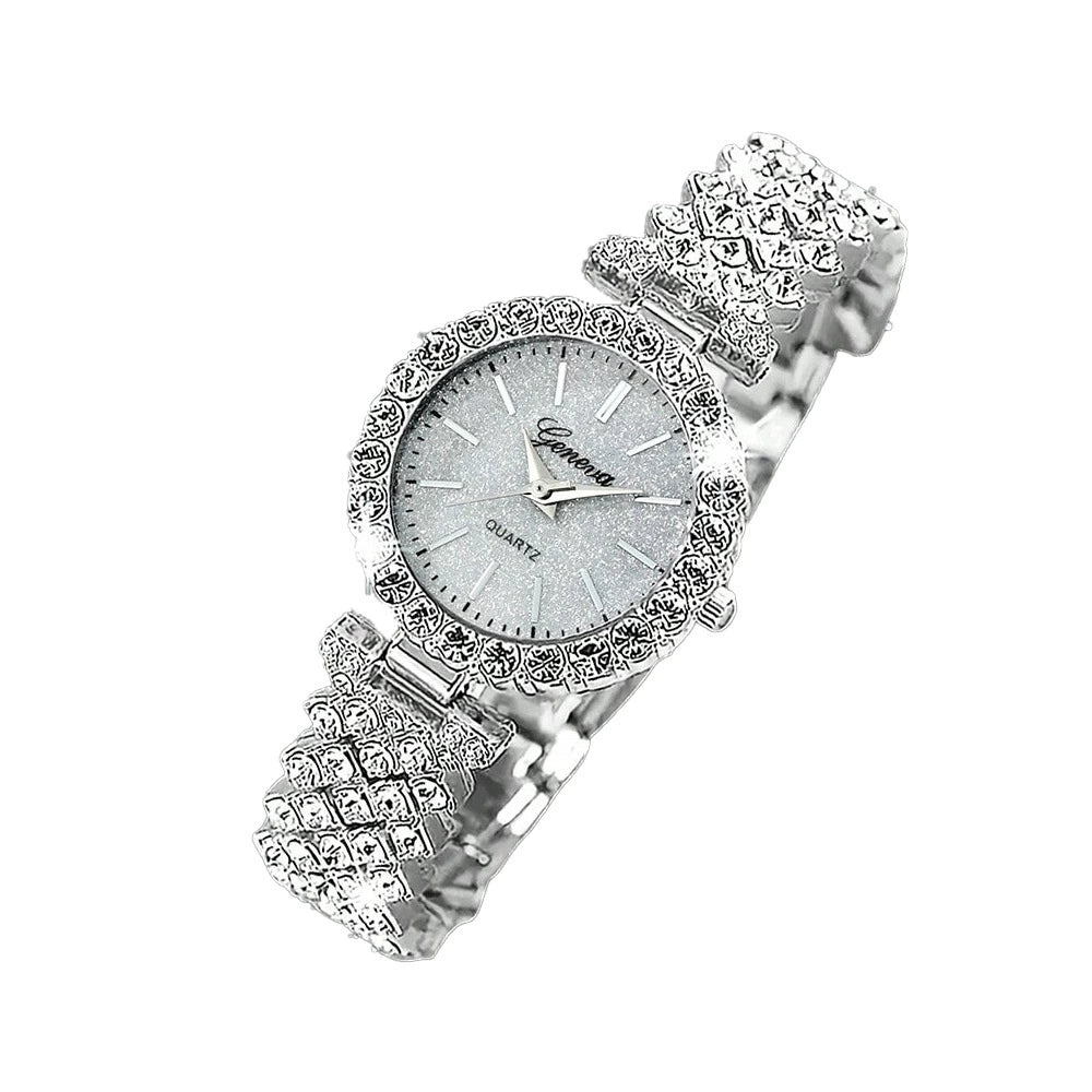 Set de joyería para mujer que incluye reloj de cuarzo y pulsera a juego