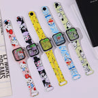 Nuevo reloj con pantalla a color de dibujos animados con pantalla luminosa digital
