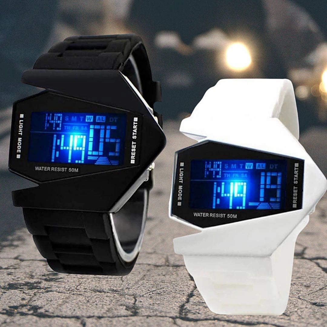 Reloj Digital "Avión"