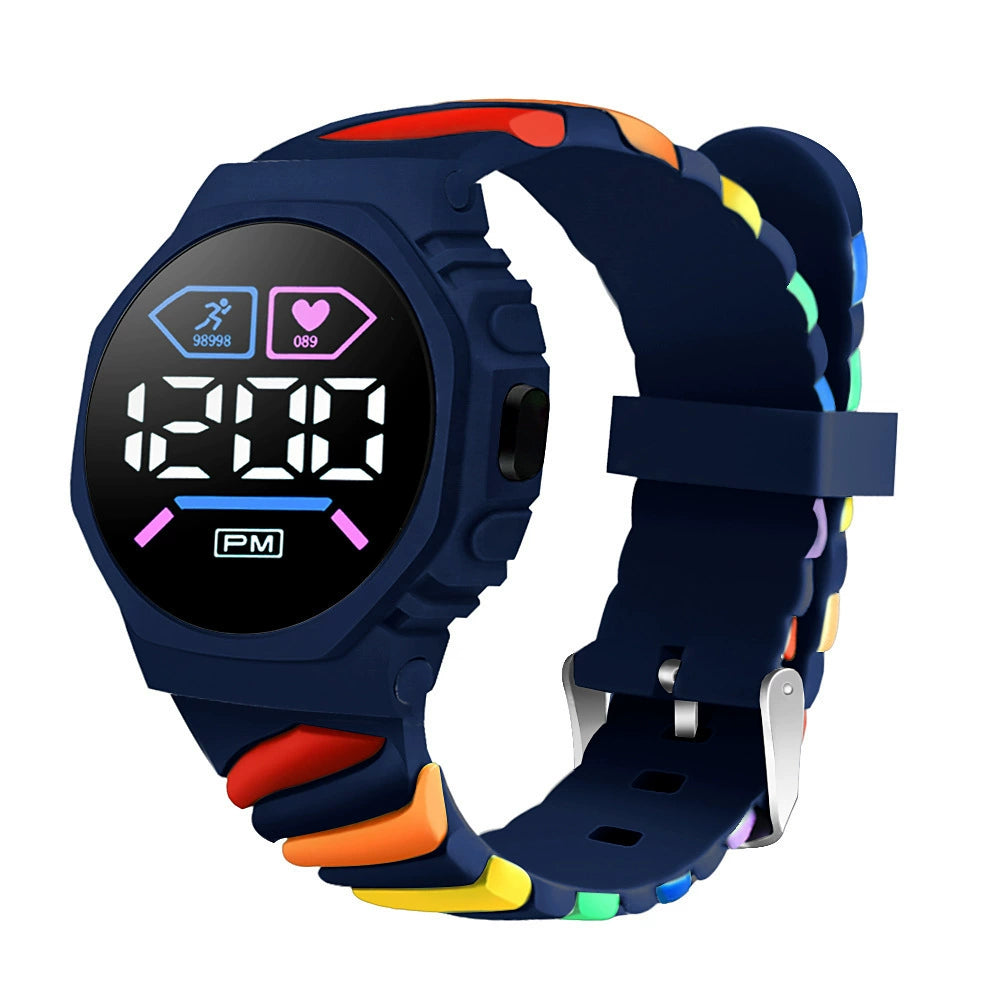 Reloj Led Digital Arco iris