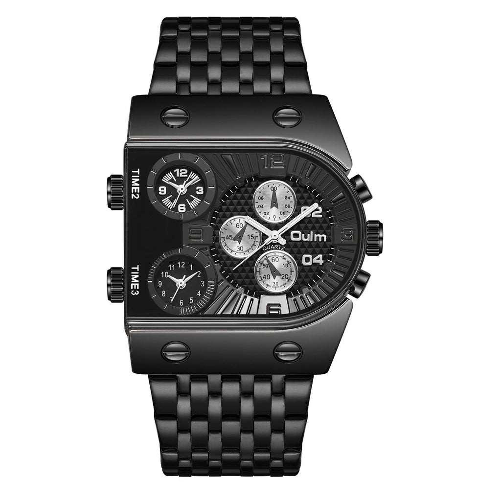 Reloj Oulm Multifuncional: Potencia y Acero