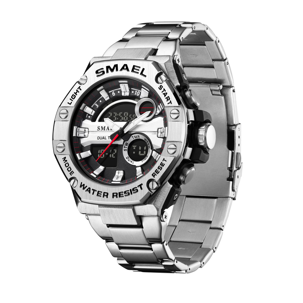 Nuevo reloj electrónico con correa de acero