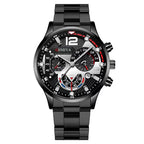 Reloj de cuarzo de acero inoxidable para hombre