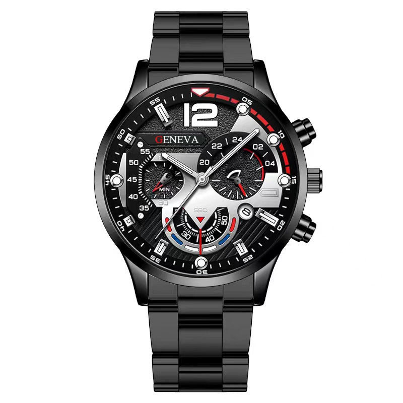 Reloj de cuarzo de acero inoxidable para hombre
