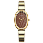 Reloj con correa de acero ovalada