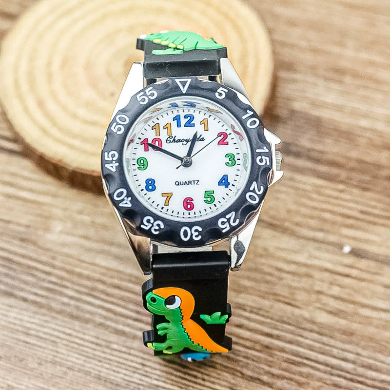 Reloj digital lindo color del dinosaurio de los niños