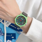 Reloj de cuarzo para estudiantes, estilo japonés,