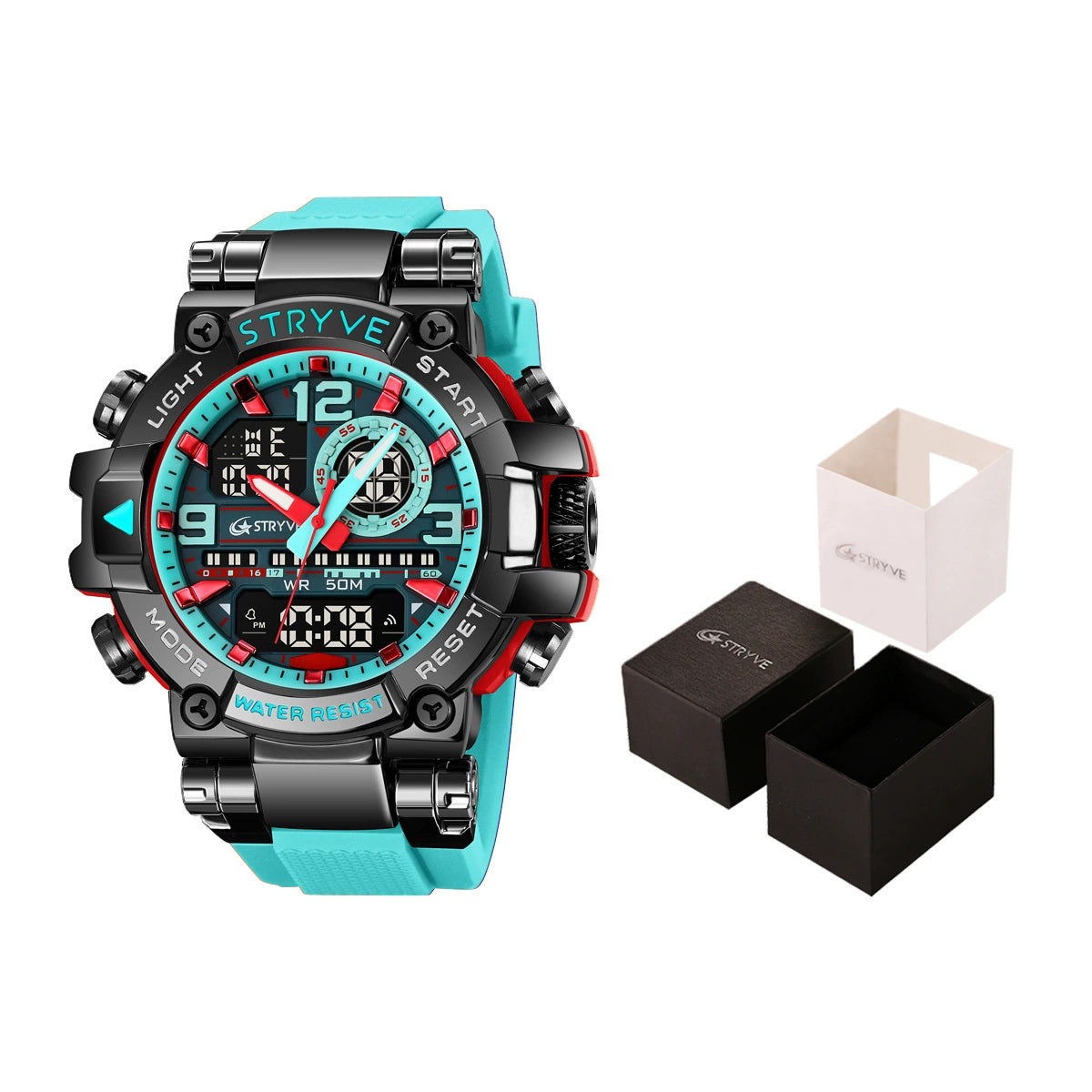 Reloj luminoso impermeable multi-funcional