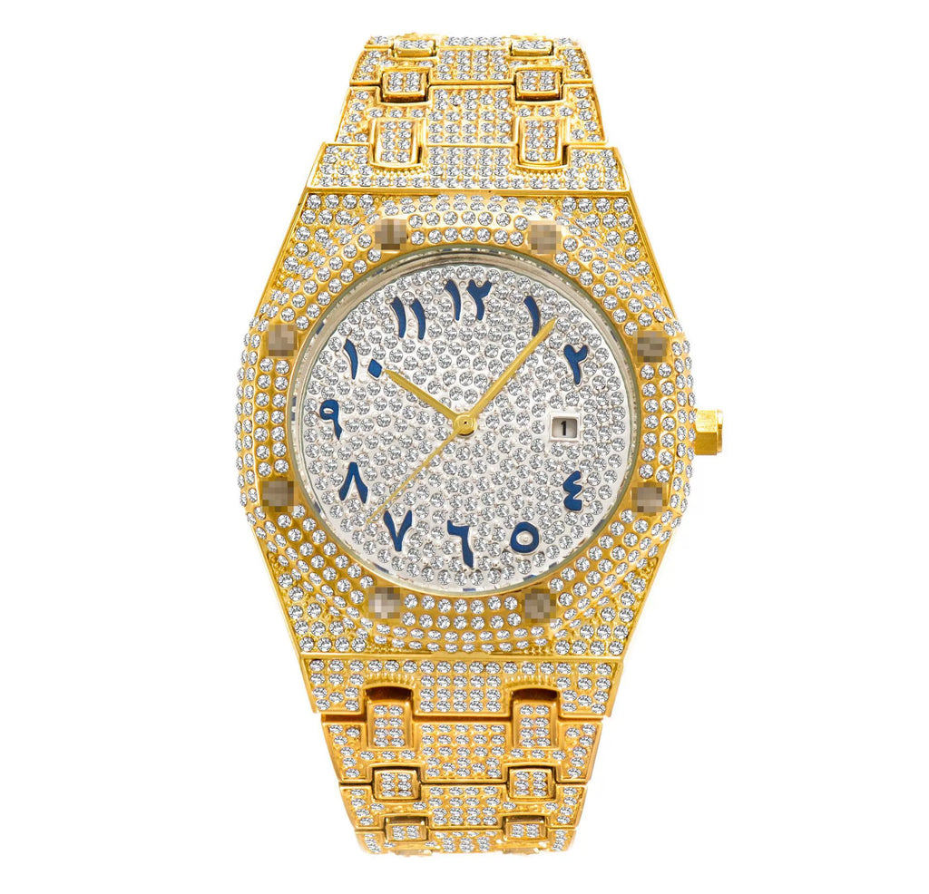 Reloj de Pulsera: Oro y Diamantes en tu Muñeca