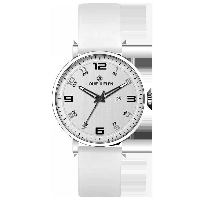 Reloj de cuarzo minimalista digital resistente al agua
