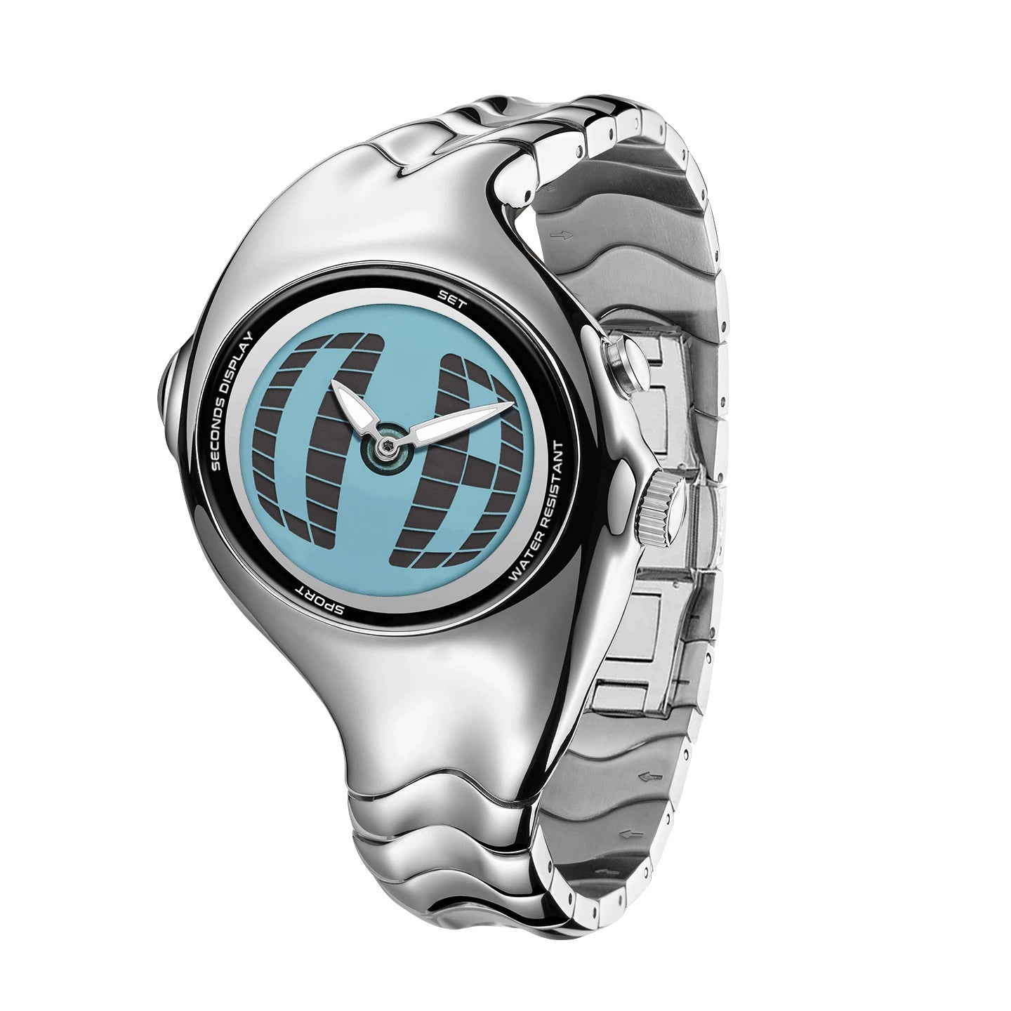 Reloj Millennium Retro Y2K: Diseño Asimétrico de Doble Pantalla