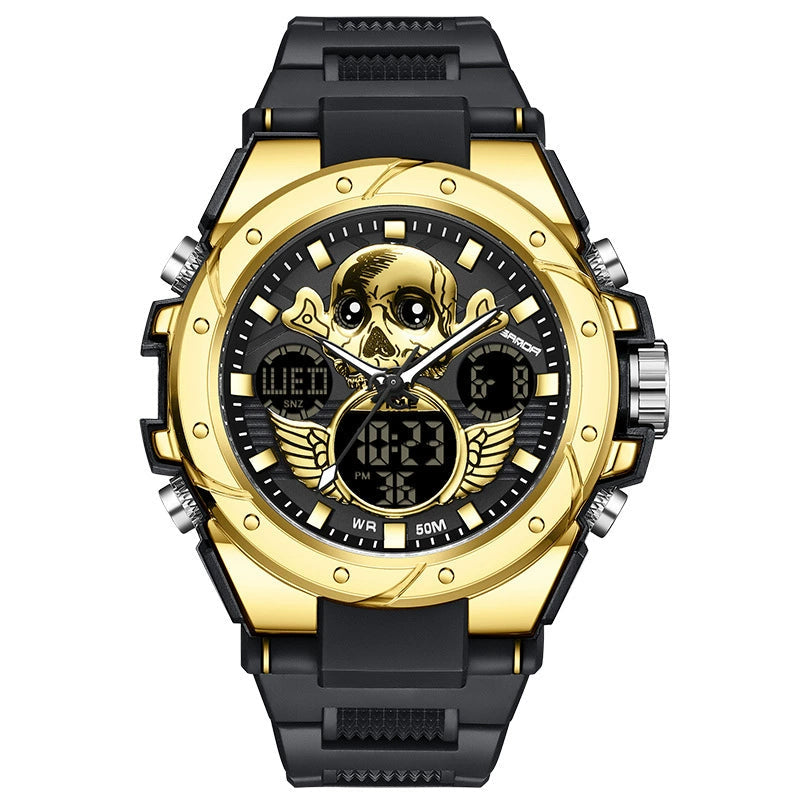 Reloj Digital 2022 con Diseño de Calavera
