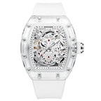Reloj transparente impermeable hombres a la moda