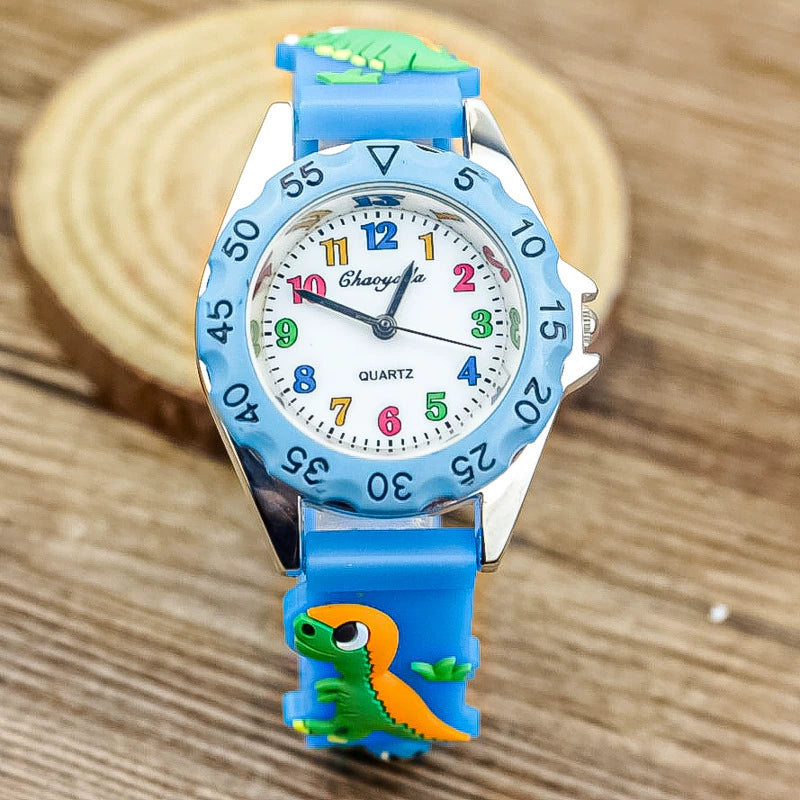 Reloj digital lindo color del dinosaurio de los niños