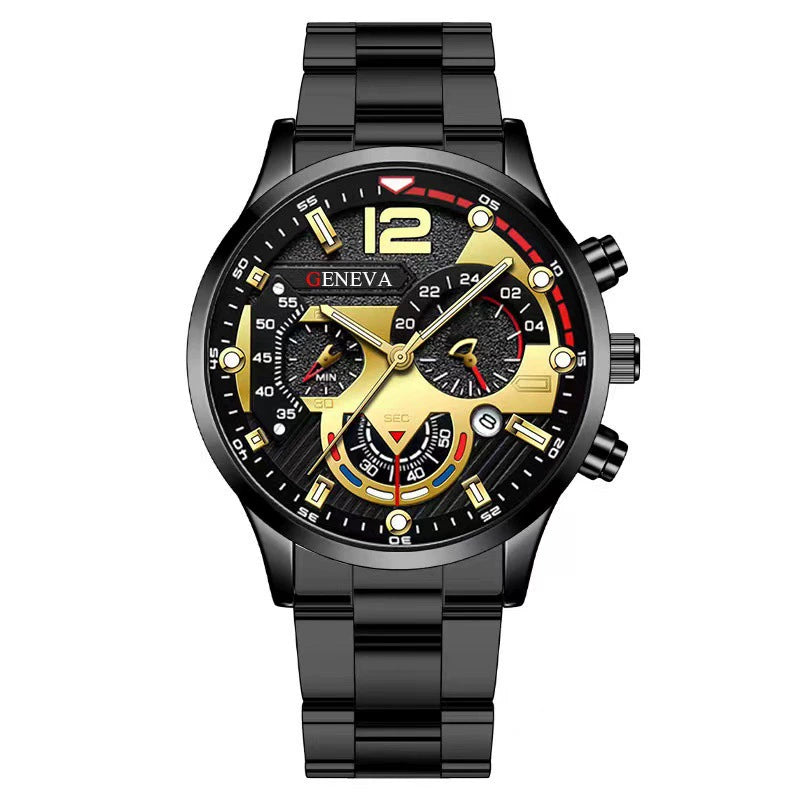 Reloj de cuarzo de acero inoxidable para hombre
