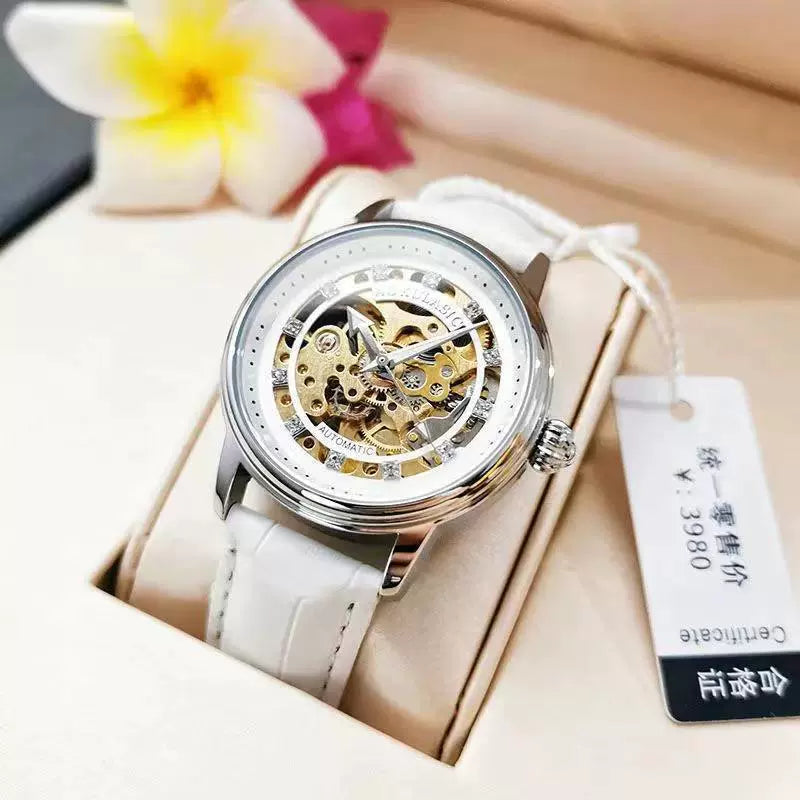 Reloj Mecánico Automático Augulas Oficial para Mujer