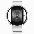 Reloj de las mujeres correa de acero pulsera estudiante de moda coreana reloj de cuarzo