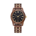 Reloj de madera, vintage nogal