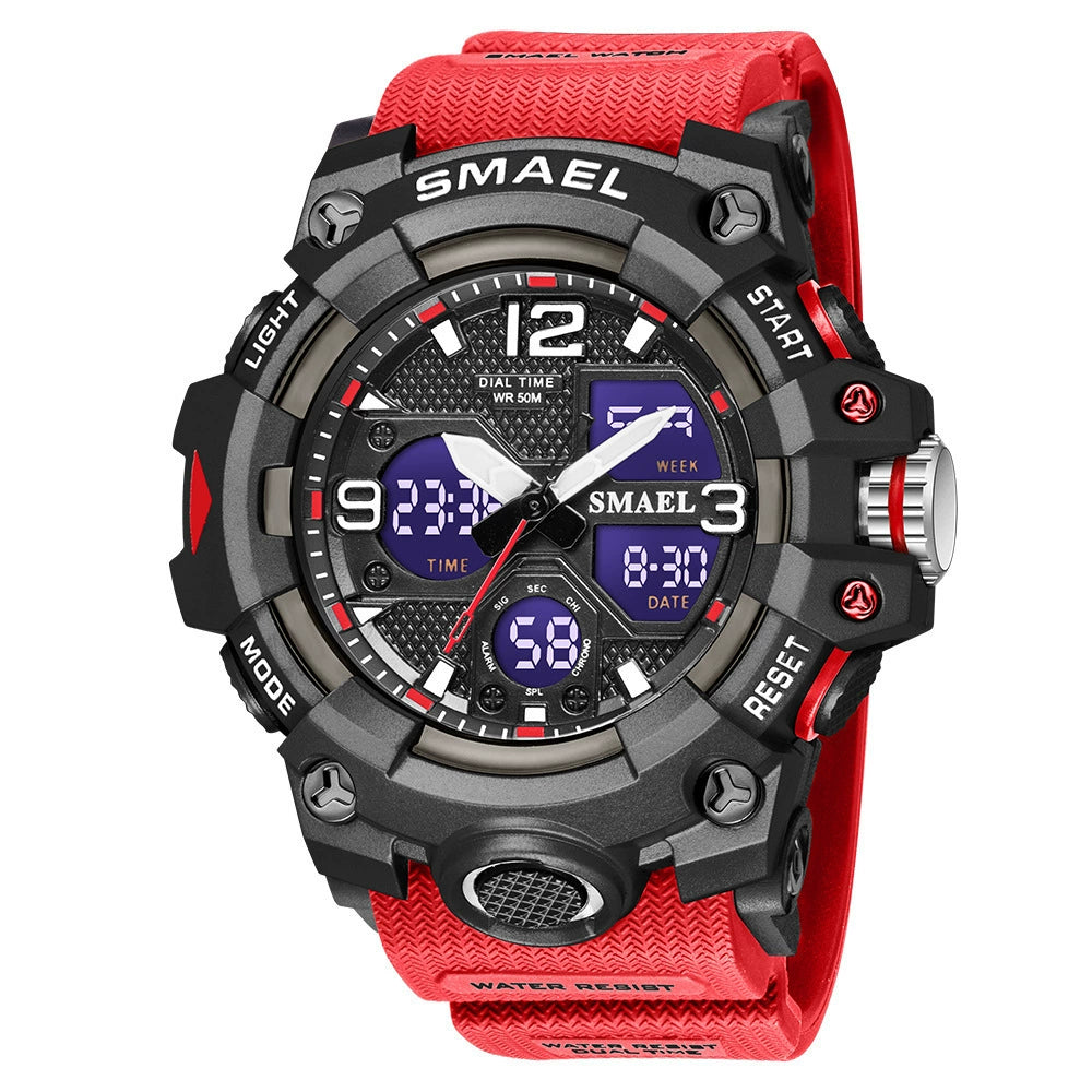 Reloj Táctico SMAEL: Doble Pantalla y Máxima Durabilidad