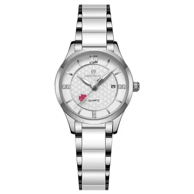 Reloj de Cerámica con Diamantes: Elegancia y Precisión