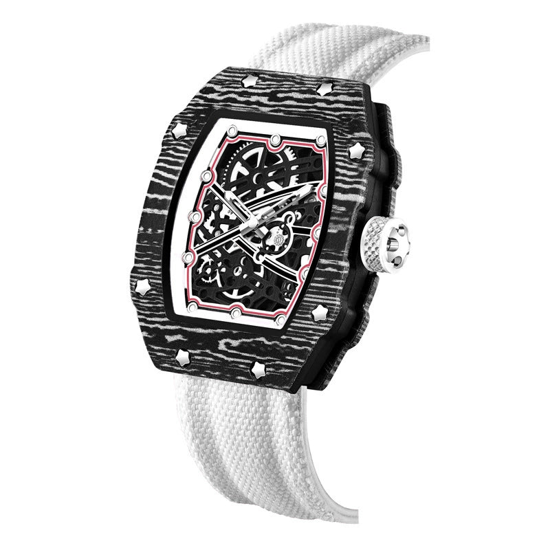 Reloj para hombre con correa de nylon ultra fino