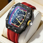 Reloj para hombre con correa de nylon ultra fino