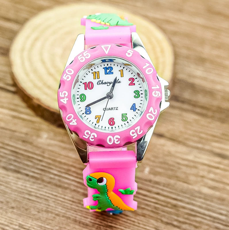 Reloj digital lindo color del dinosaurio de los niños