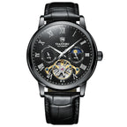 Reloj mecánico automático para hombre cinturón multifuncional