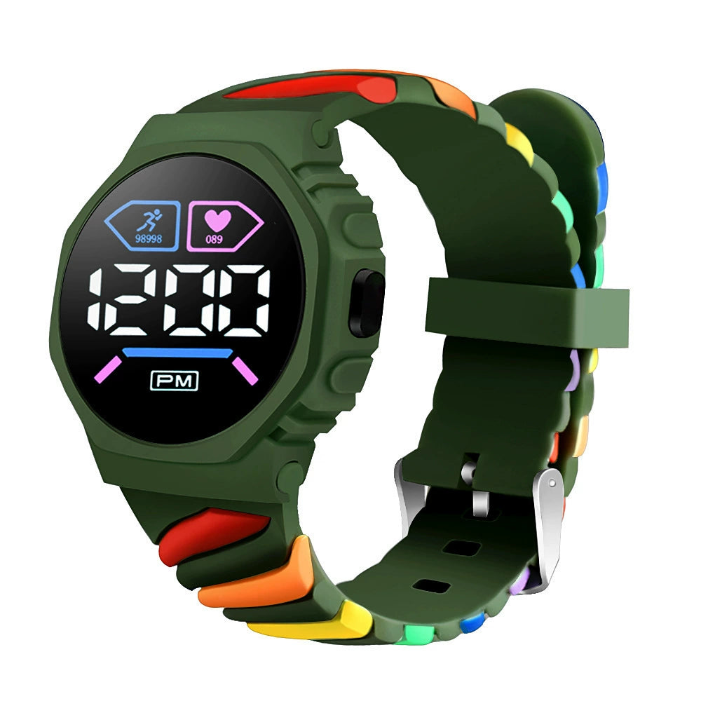 Reloj Led Digital Arco iris