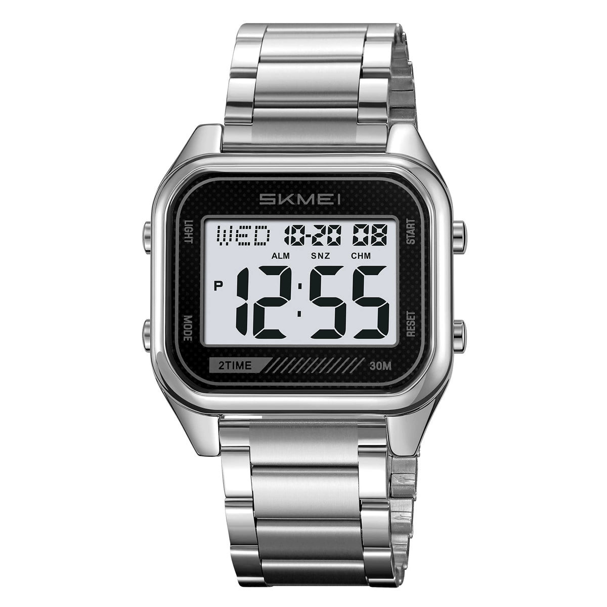 Reloj electrónico digital cuadrado impermeable